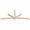 Ekena Millwork Alberta Smooth Timber Gable Bracket, Douglas Fir, 96"W x 44"H x 3 1/2"D x 3 1/2"F, 11/12 Pitch GBW096X44X0404ALB00SDF - alternate 5